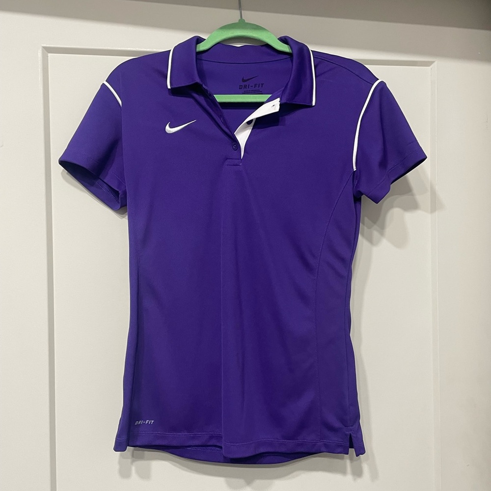 Nike Purple Polo with White Accents